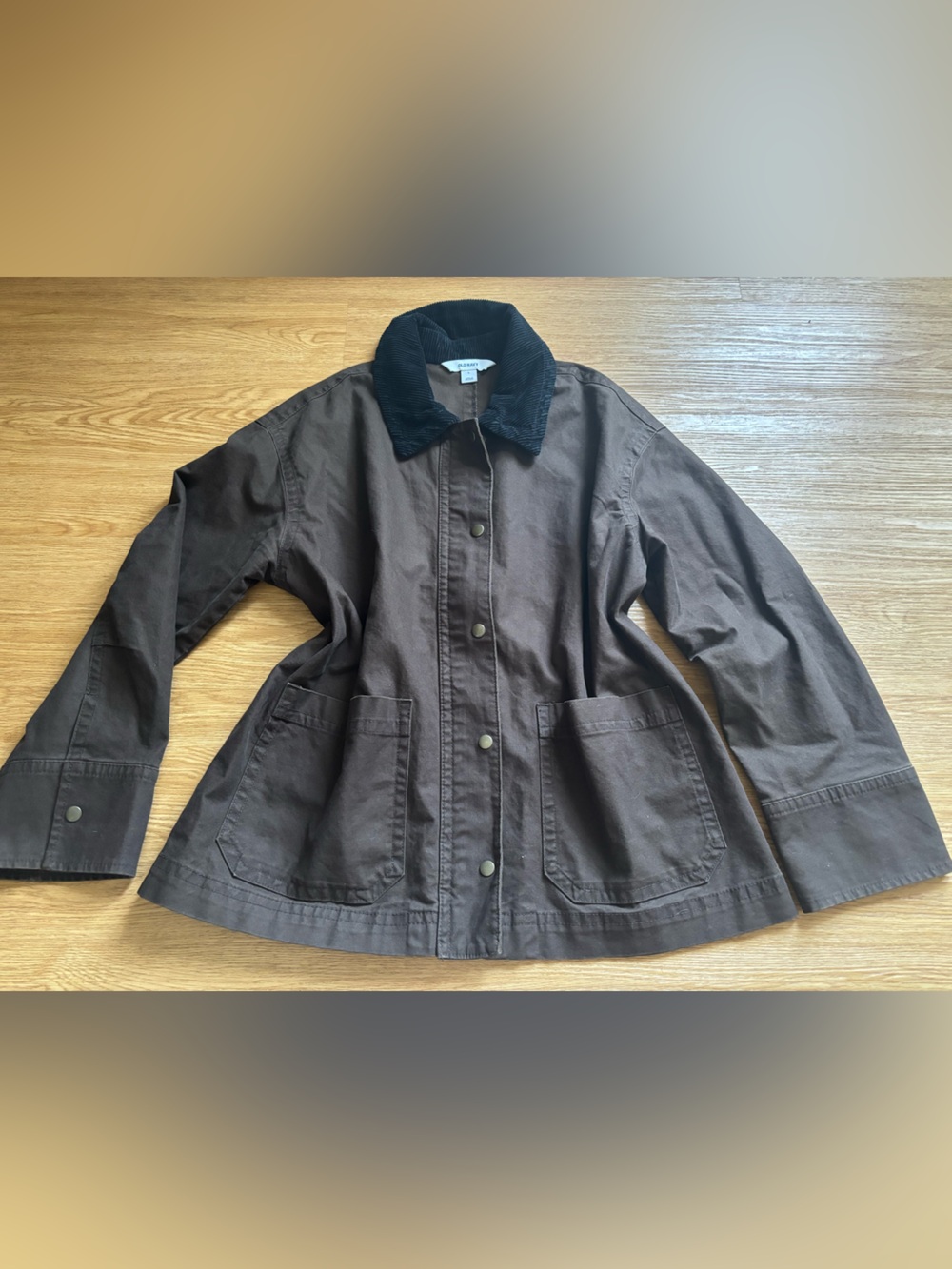 Old Navy Women's Brown Barn Jacket - Picture 2 of 4